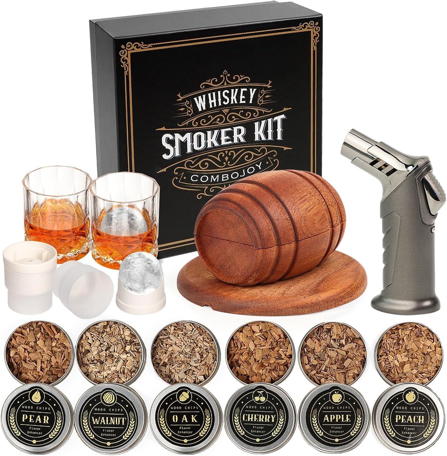 Surprising Insight: Cocktail Smoker Kit with Torch, 6 Flavors & Ice Molds-No Butane Bourbon Gift for Dad
