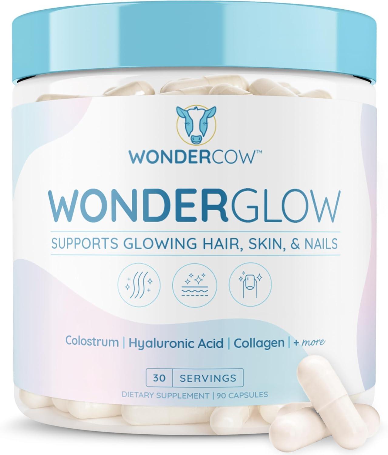 Hair, Skin & Nails Showdown: Bovine Colostrum, Collagen, HA, Biotin, Zinc, & Lactoferrin - Tested for 30-Day Glow & Strength