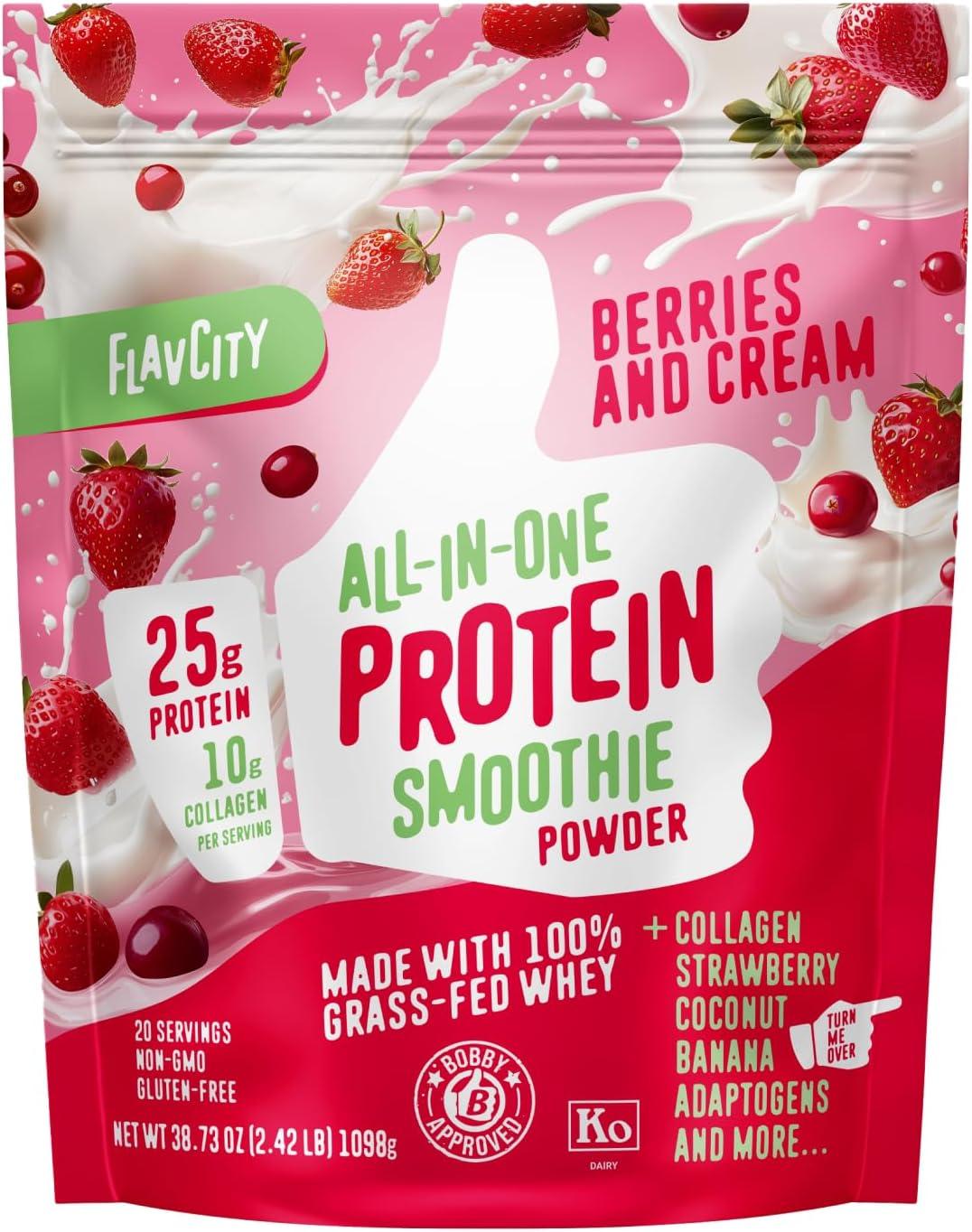 FlavCity Protein Powder Showdown: 25g Collagen & Berries in No-Sugar, Gluten-Free Blend