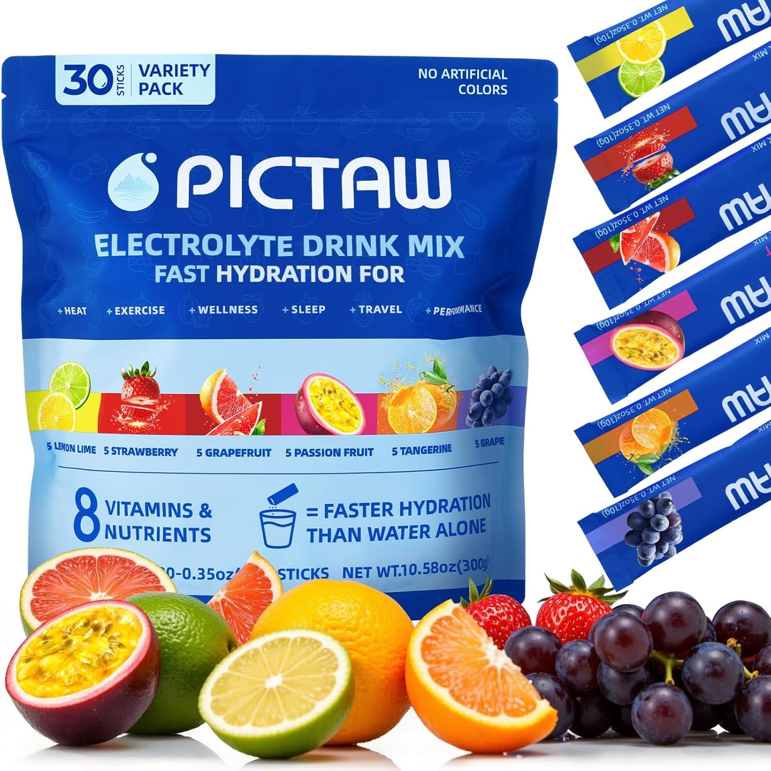 NonGMO Hydration Packets: 30-Pack Portability Tested for Travel