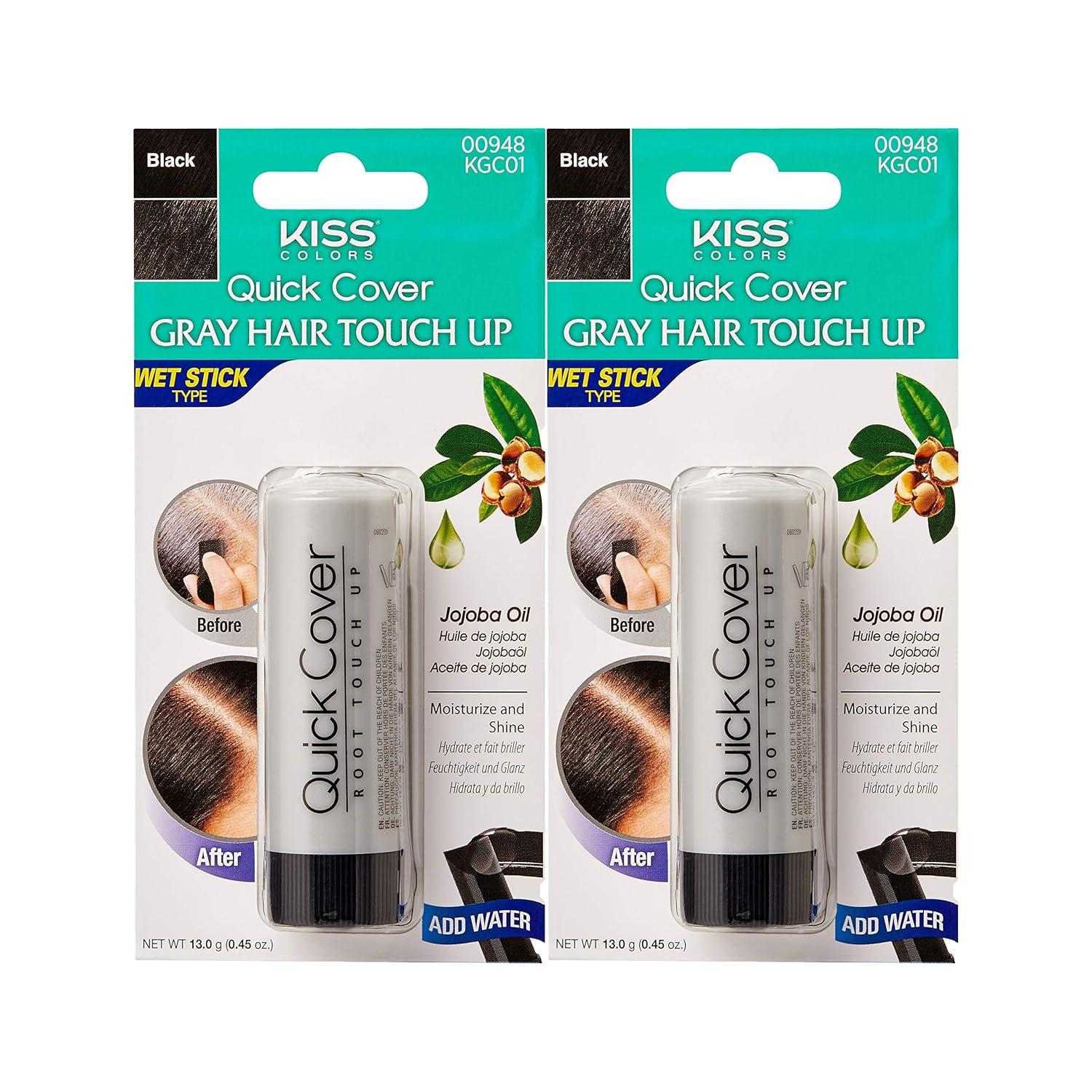 Kiss Quick Cover Gray Hair Touch Up Wet Stick vs. Competitors: Surprising 2-Pack Efficiency