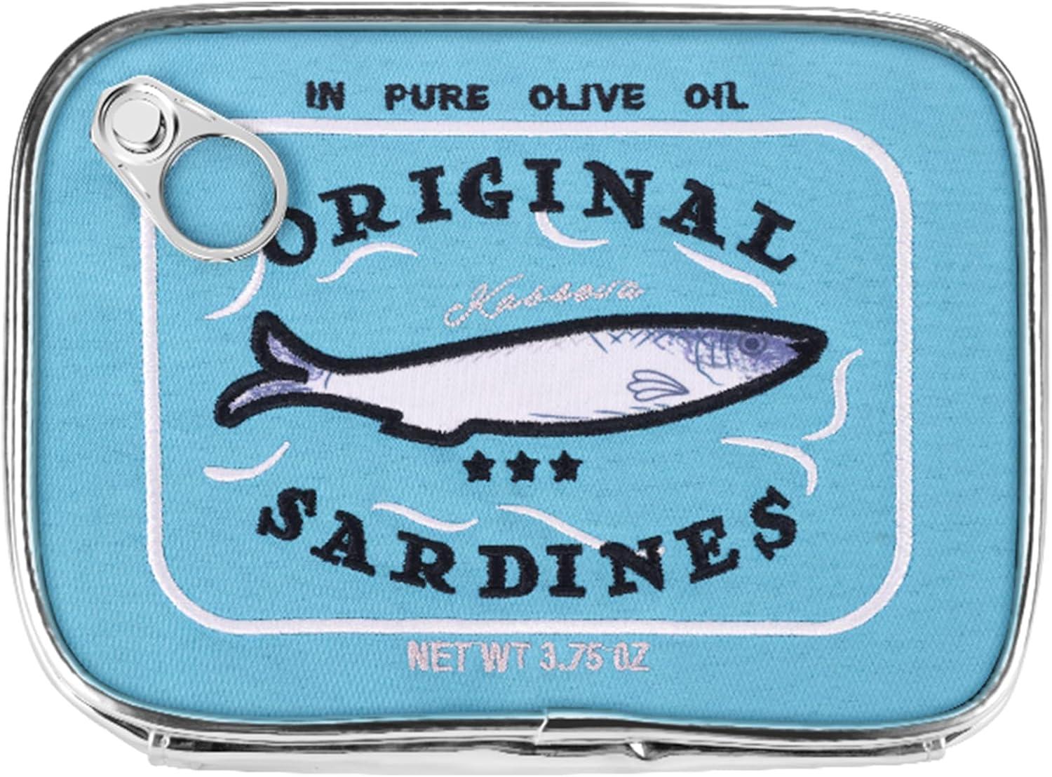 Surprising Sardine Makeup Bag: Quirky Design, Durable & Travel-Sized