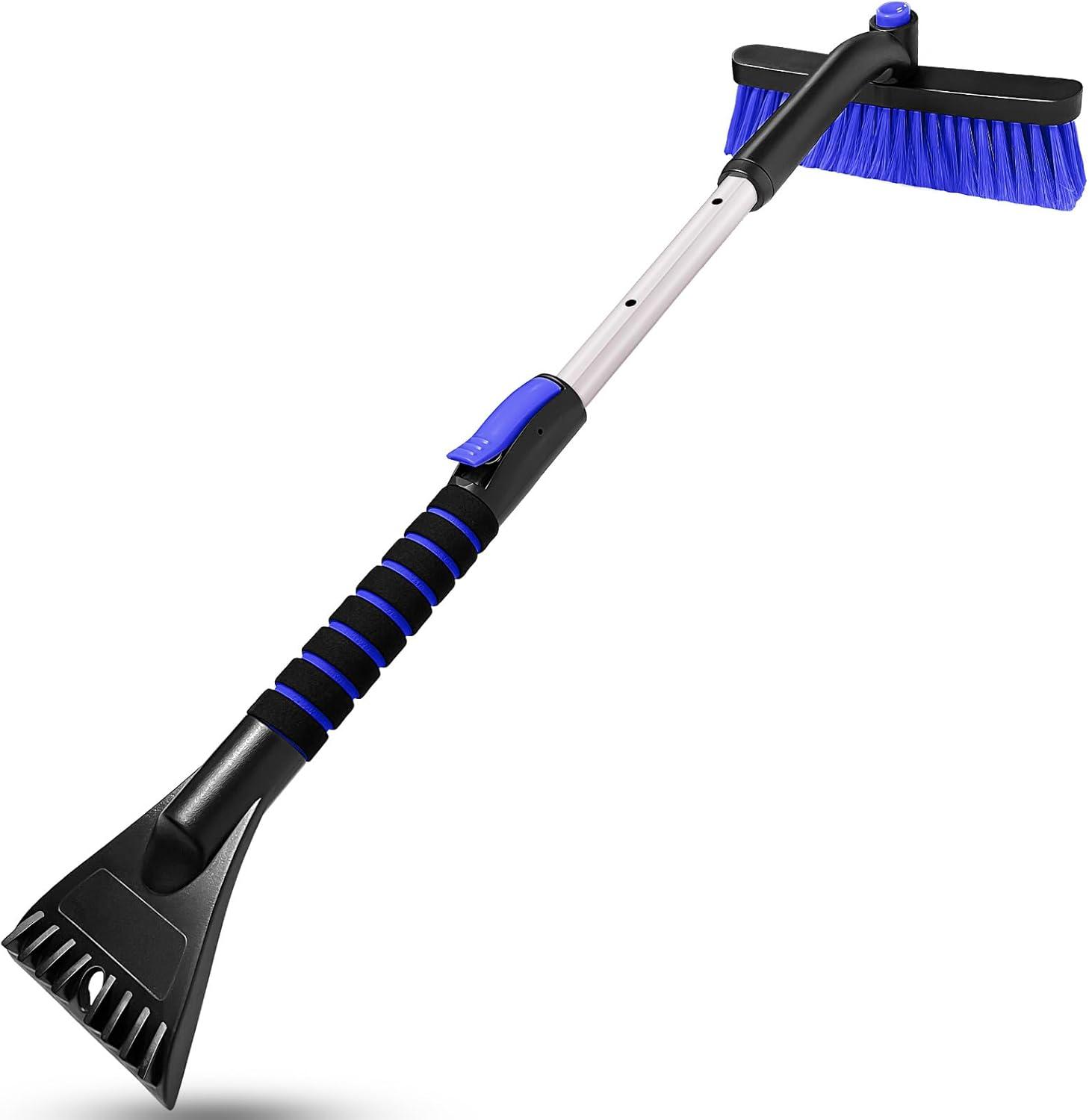 Snowed-In Showdown: SEAAES Extendable Ice Scraper vs. Blue Brush's Long-Lasting Durability