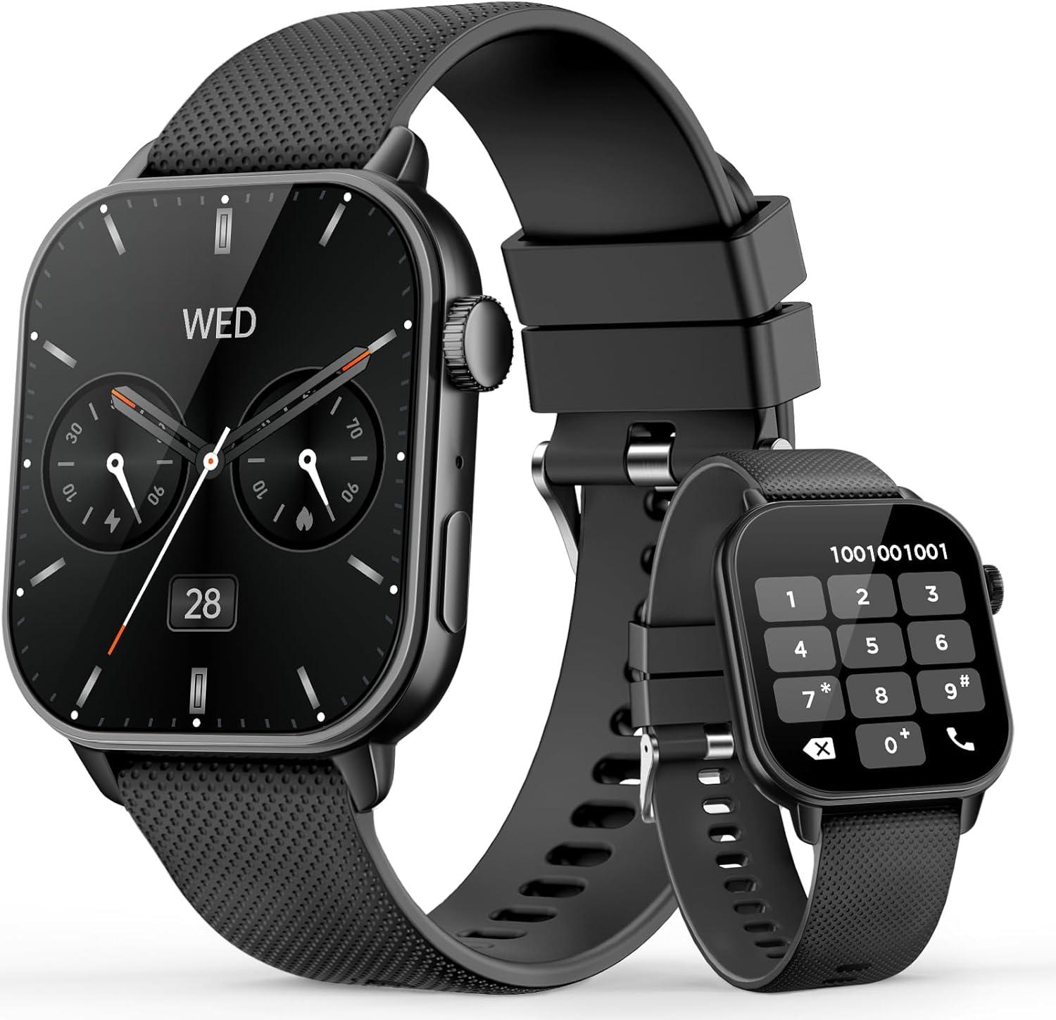 Smartwatch Showdown: AMOLED HD vs IP68 Waterproof - 100+ Sports, Heart Rate, Sleep Tested (Black)