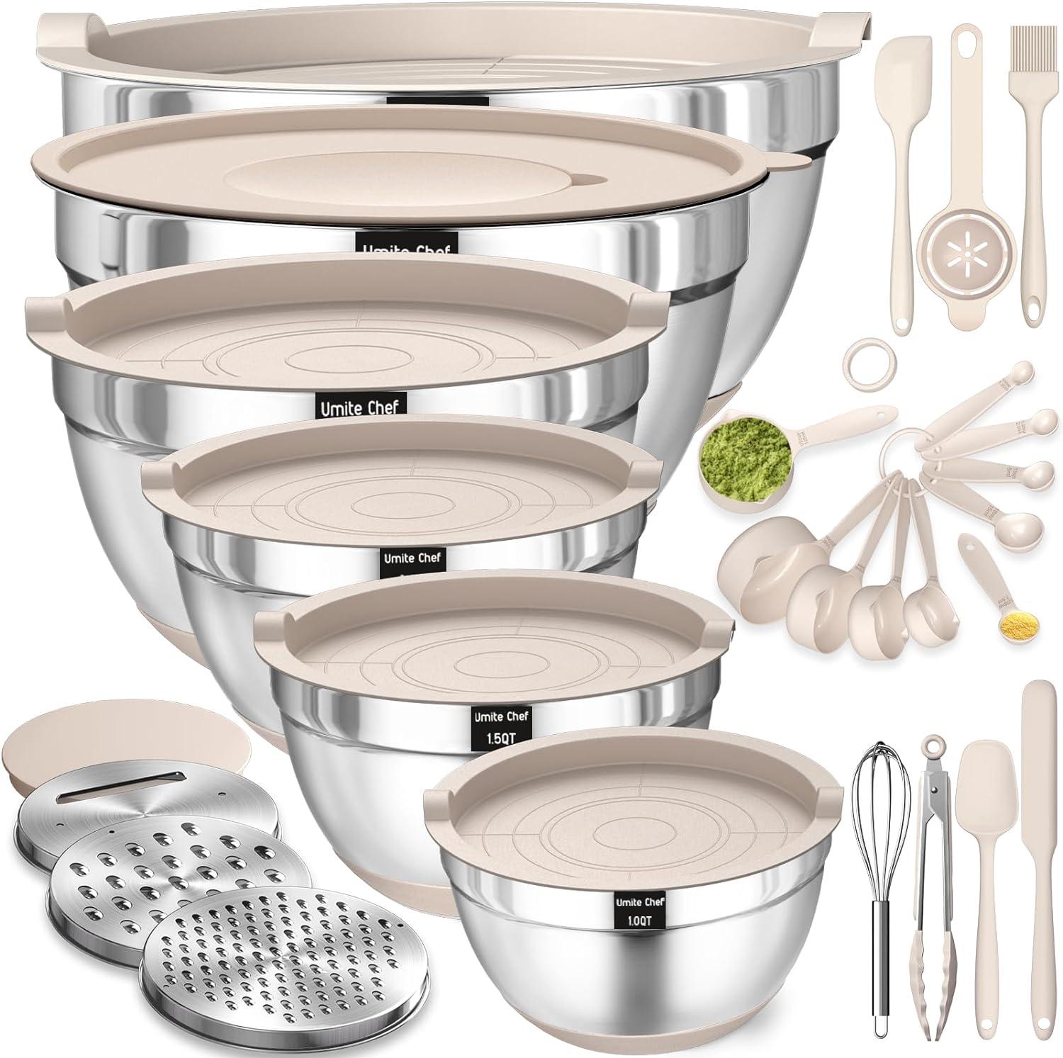 Mixing Bowls Showdown: Airtight Lids, Grater... Non-Slip & 7QT Sizes Tested