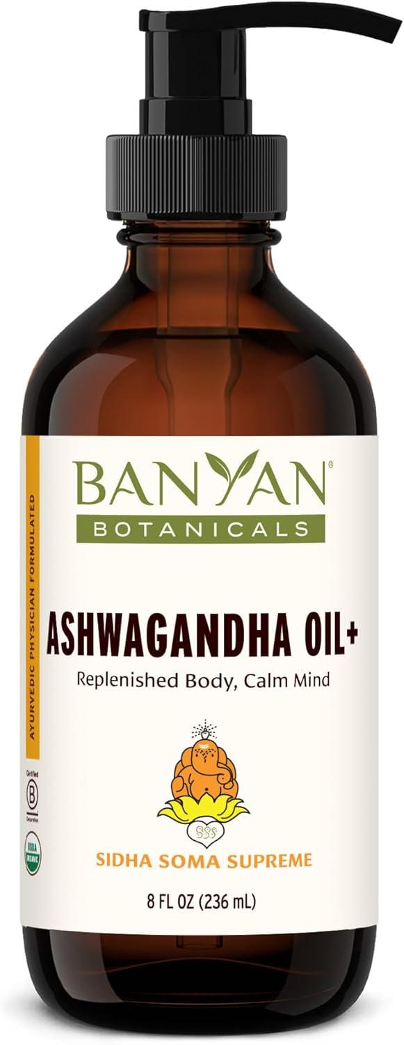Surprising Benefits: Organic Ashwagandha Oil for Skin & Hair - No Child Safety Cap