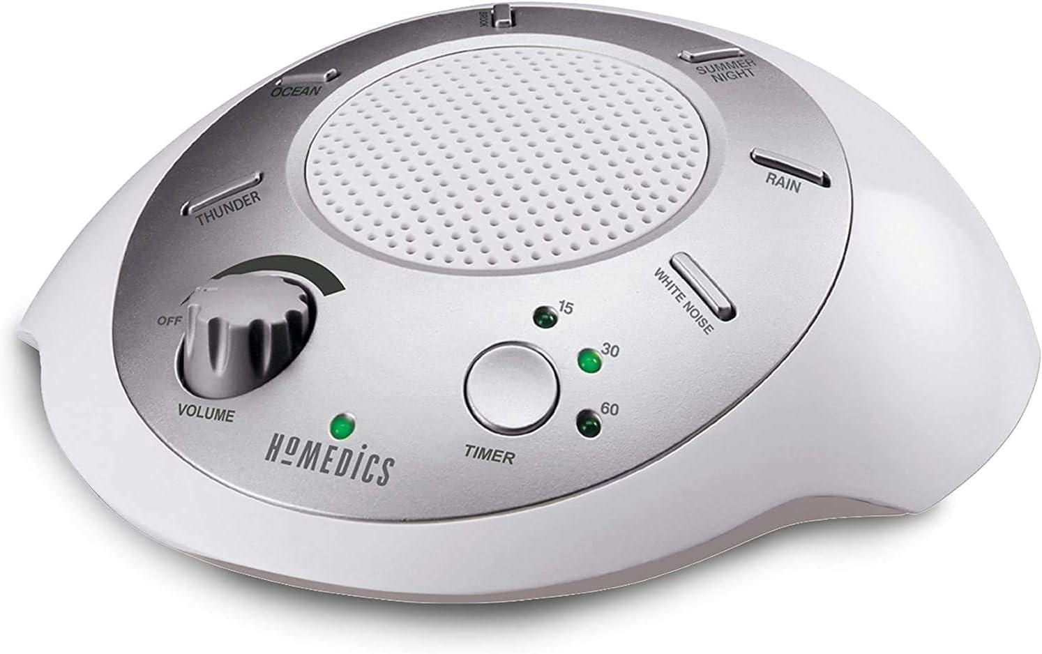 Homedics SoundSleep Showdown: 6 Nature Sounds, Auto-Off Timer - Portable for Stress-Free Living…