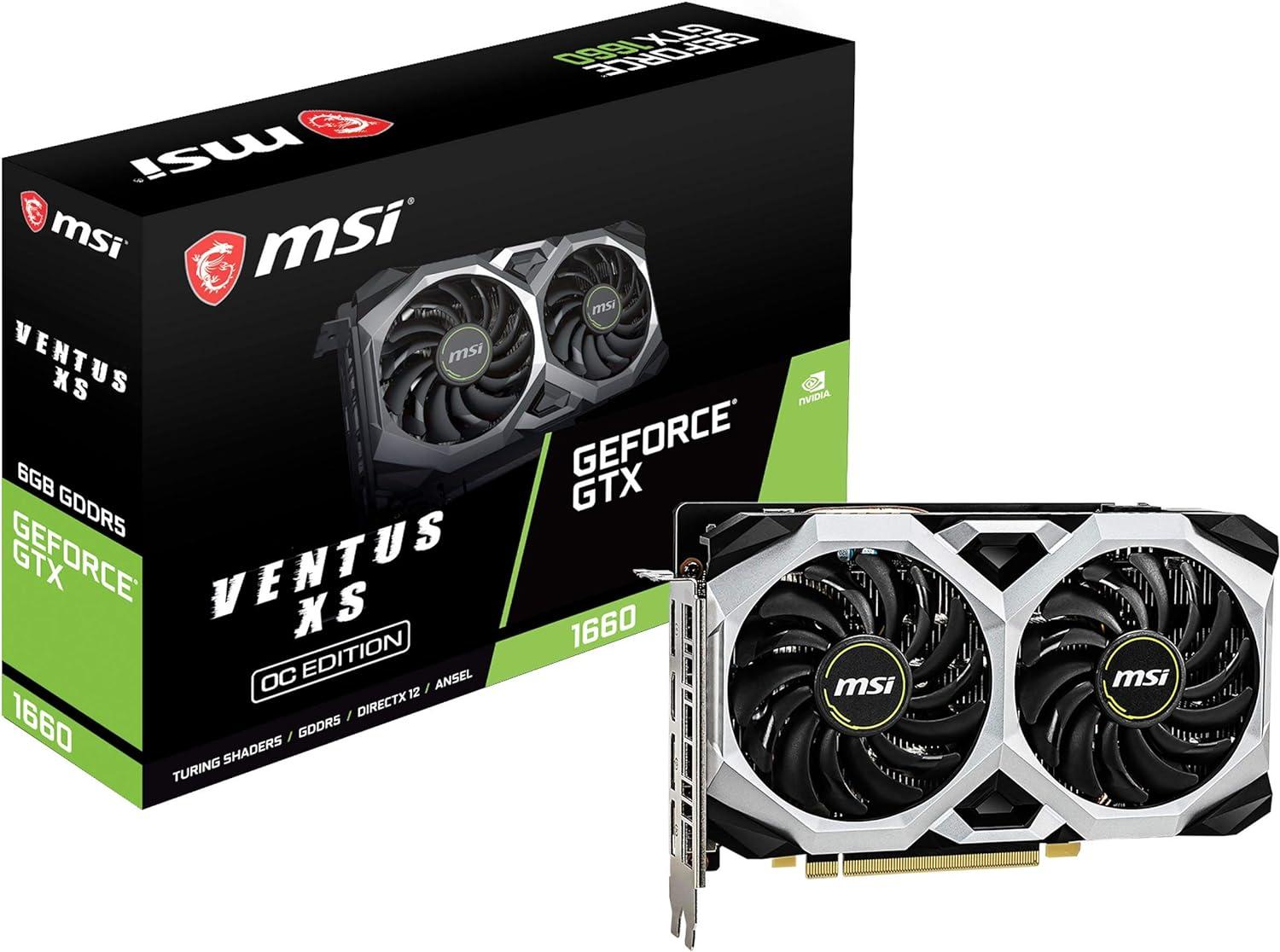MSI GTX 2025 Ventus XS 6G OC: Tested for VR, 6GB GDDR5, and Dual Fan Cooling-Computer Graphics Cards Showdown