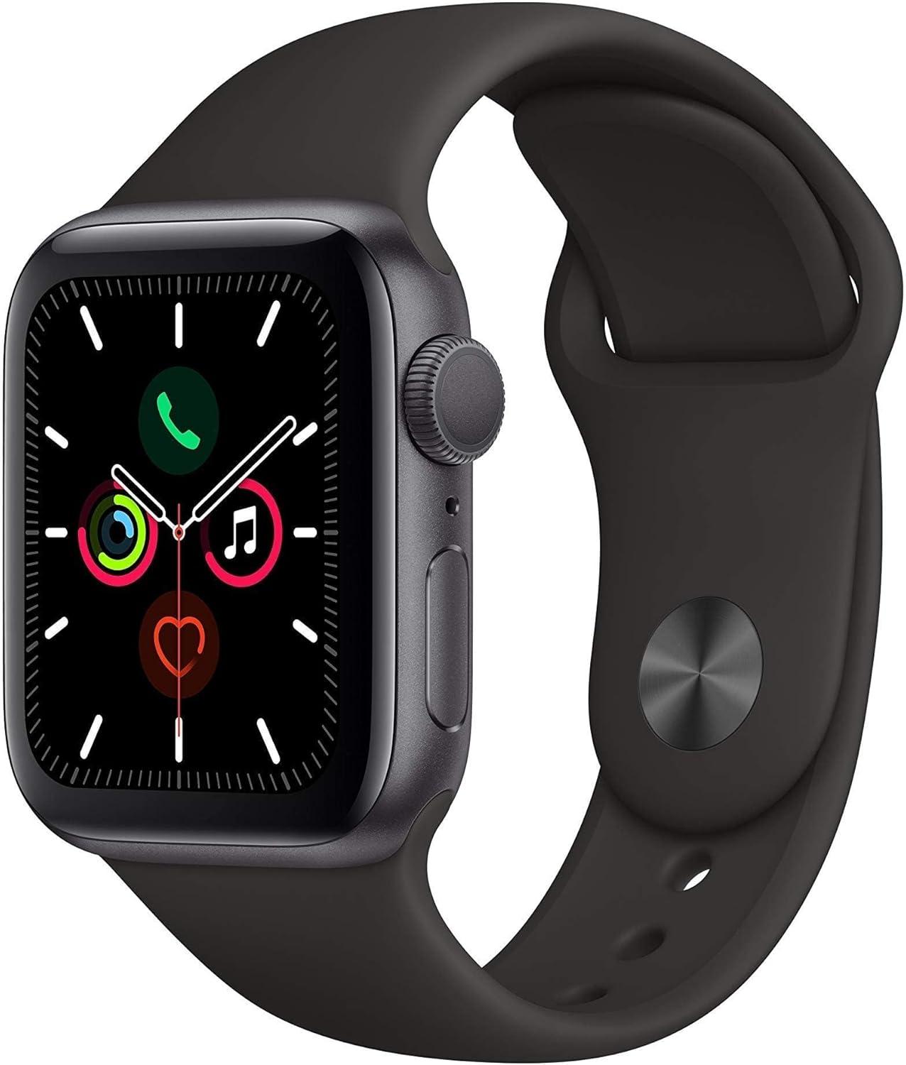 Apple Watch S5 (GPS, 44MM) Showdown: Renewed Black Band vs. Aluminum Case's Surprising Efficiency