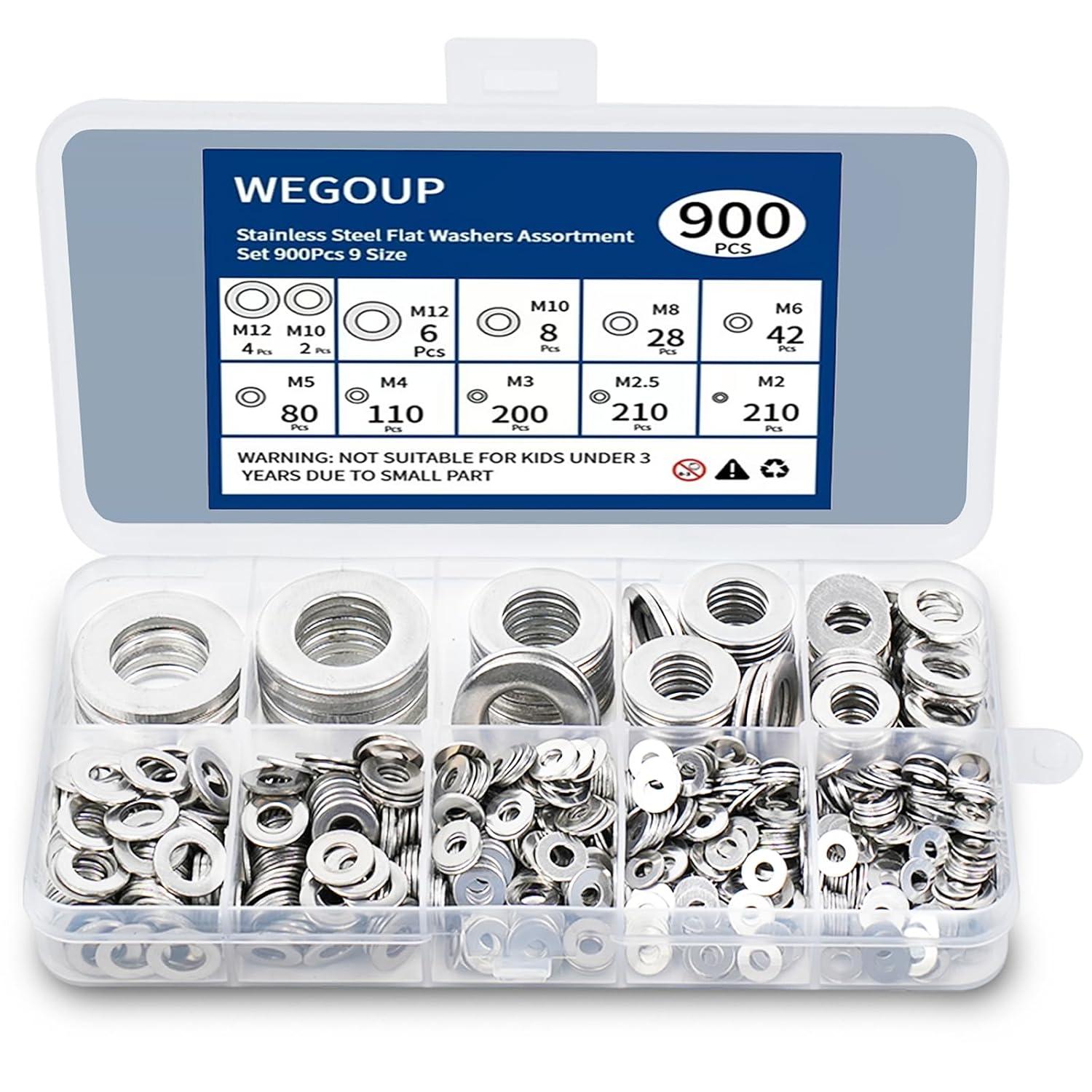 Showdown: 900 Pcs, 304 Steel, Sizes - Industrial Use? Surprising