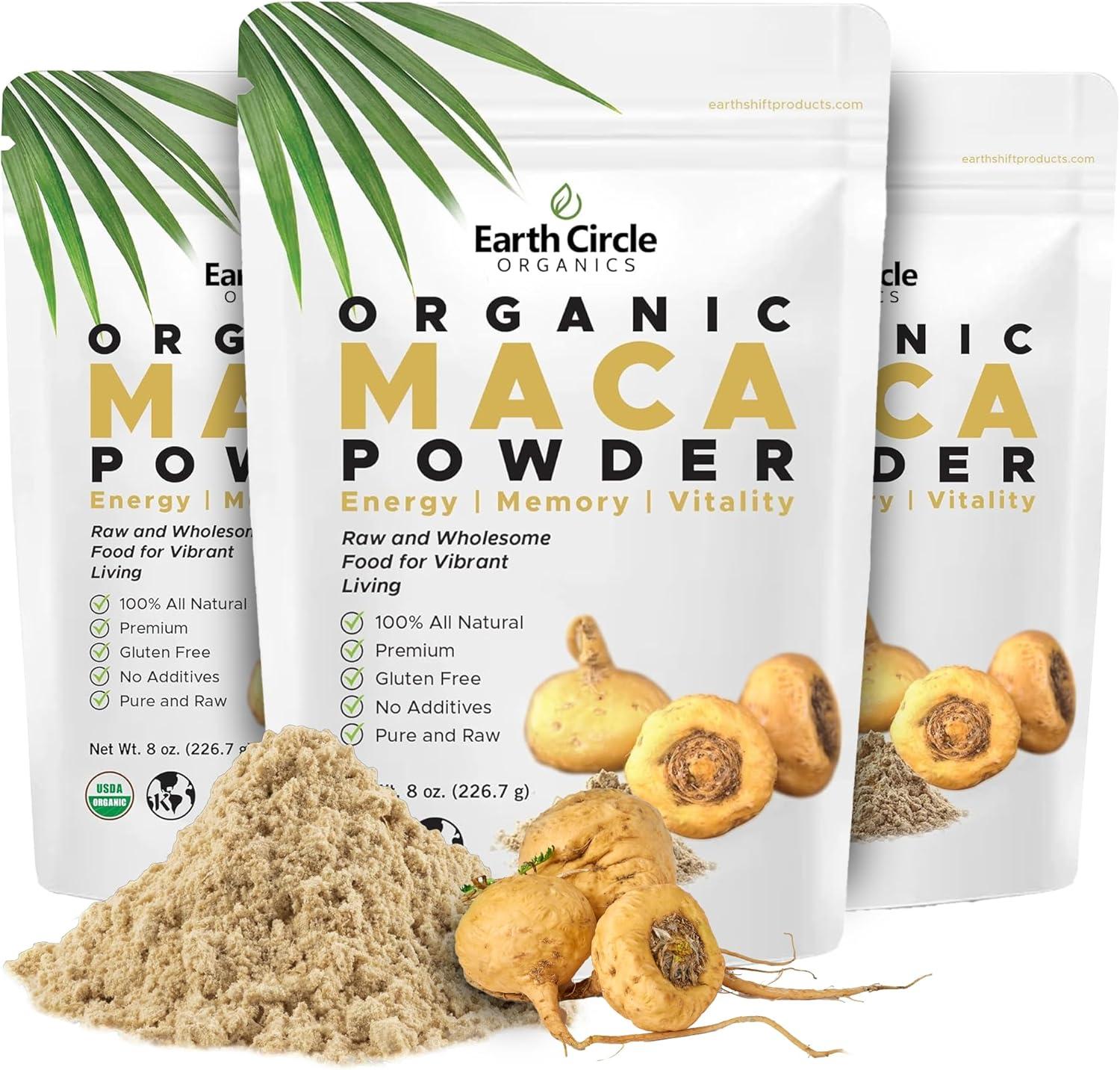 Earth Circle's Yellow Maca: Tested for Energy & Fertility - Vegan & Sustainably Grown in Health & Household