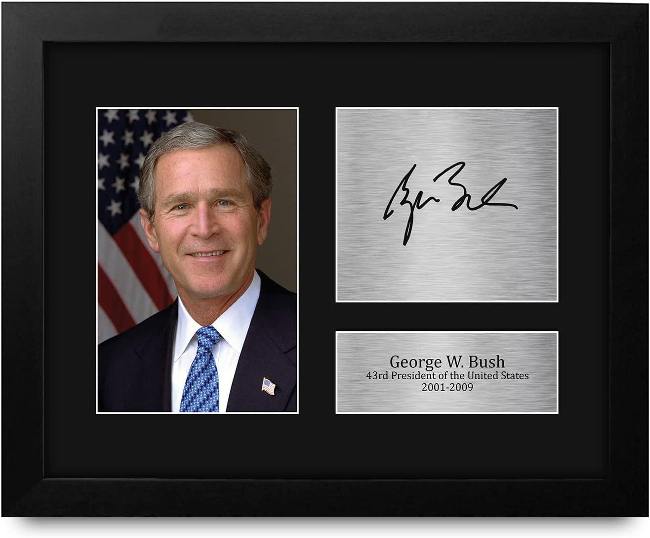 Seasonal Surprise: Bush Autographs vs. Decision Points - 3-Windowed Display & Memoir Insights