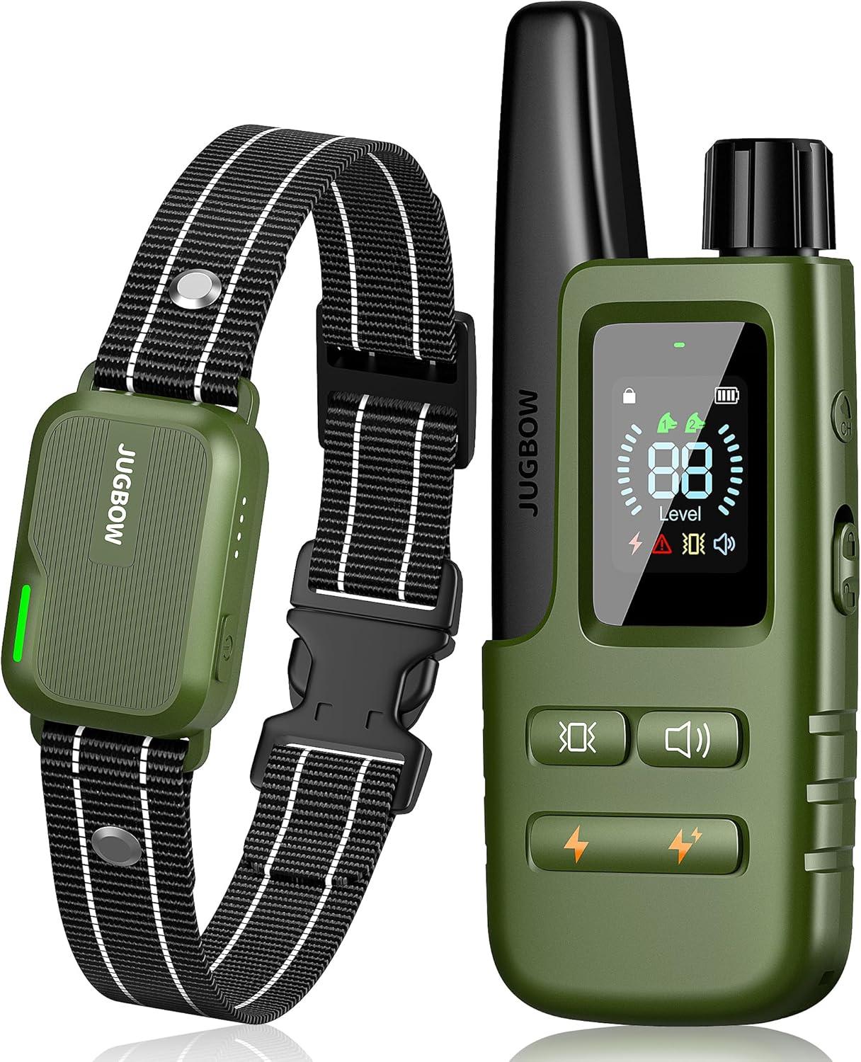 Jugbow 4200ft Range Collar: 2 Dogs, IPX8 Waterproof, 35-Day Battery Tested