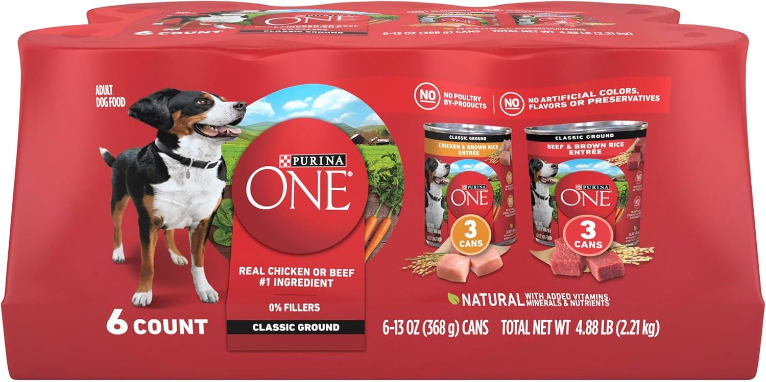 Purina vs. Pedigree: Wet Dog Food Showdown with Real Beef & Grains