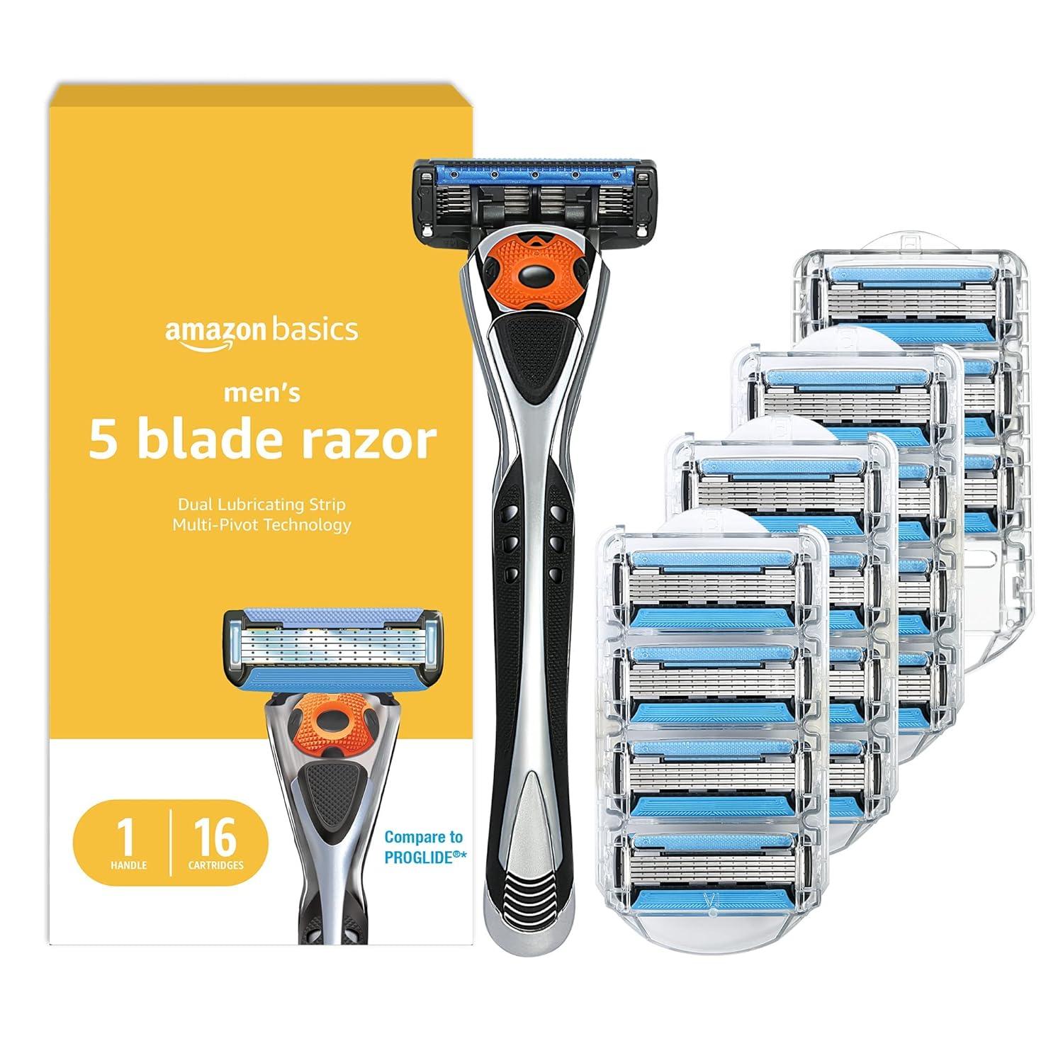 Amazon Basics 5-Blade MotionSphere Razor Tested: Dual Lubrication vs. Precision Trimmer in Men's Shaving Surprise