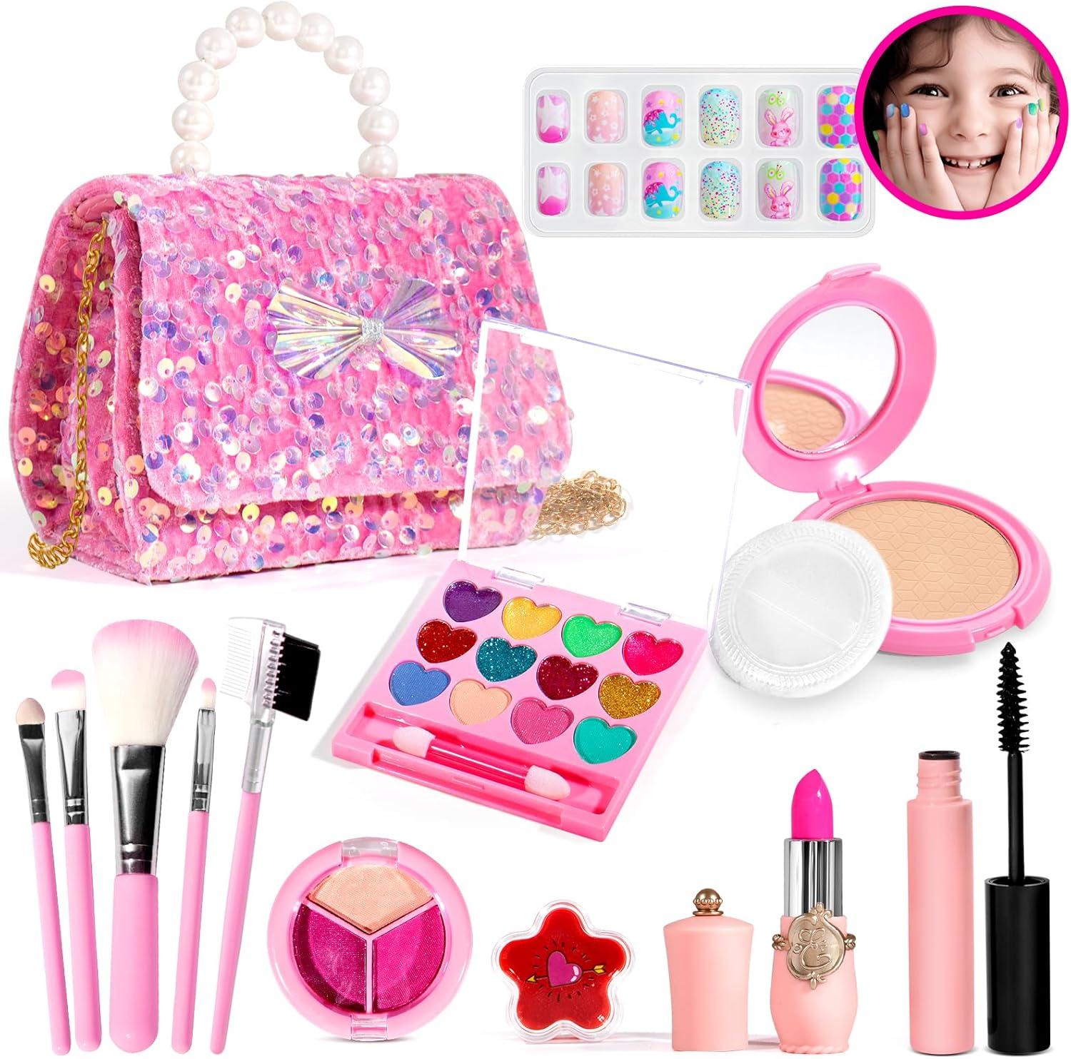 ULOVEME Kids Makeup Toy Versus Umicorn Sequin Purse: Tested Safety for Birthday Joy