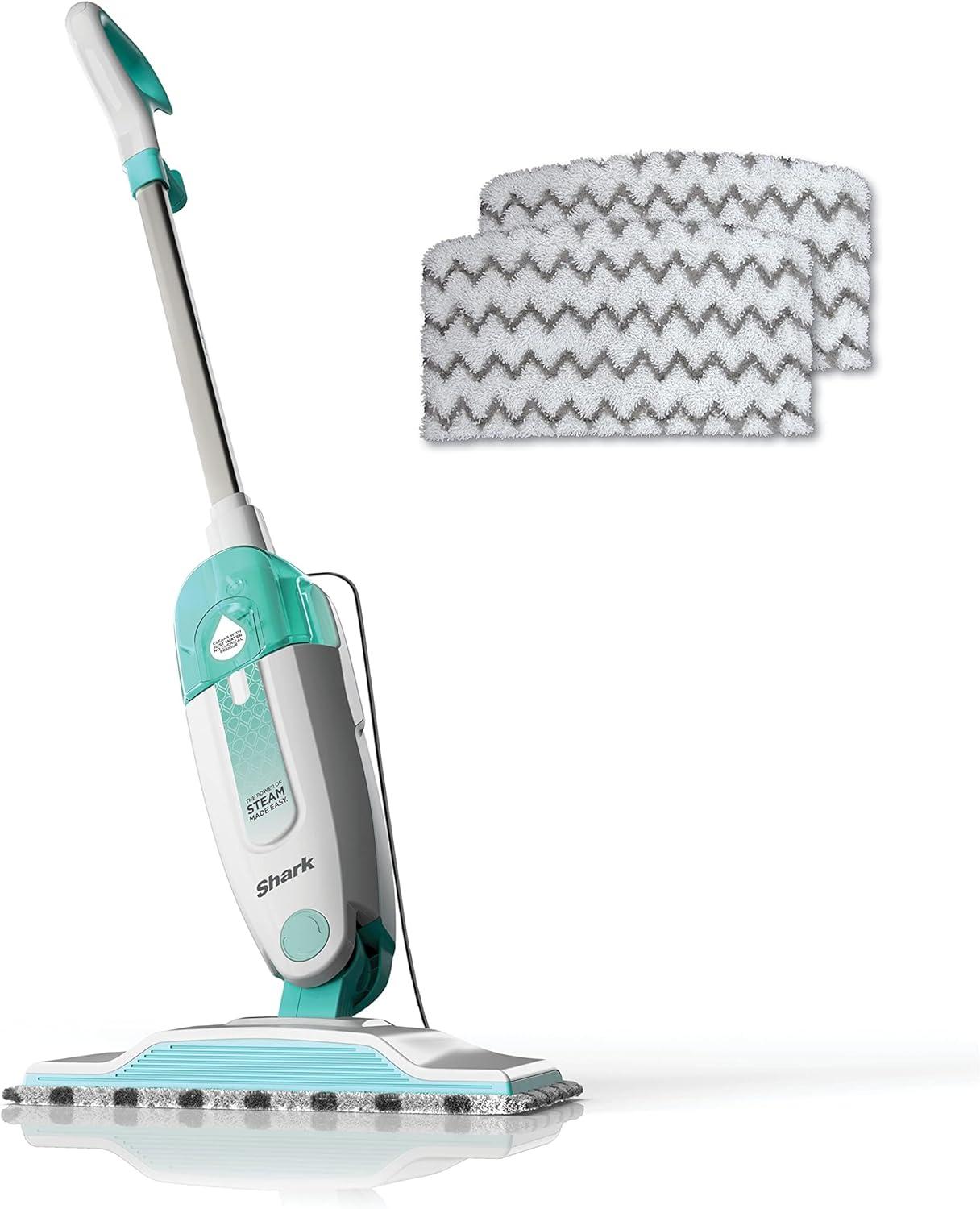 Shark Steam Mop Tested: 2 Washable Pads, Lightweight, Sealed Floor Compatibility... (Marble, Stone, etc.)