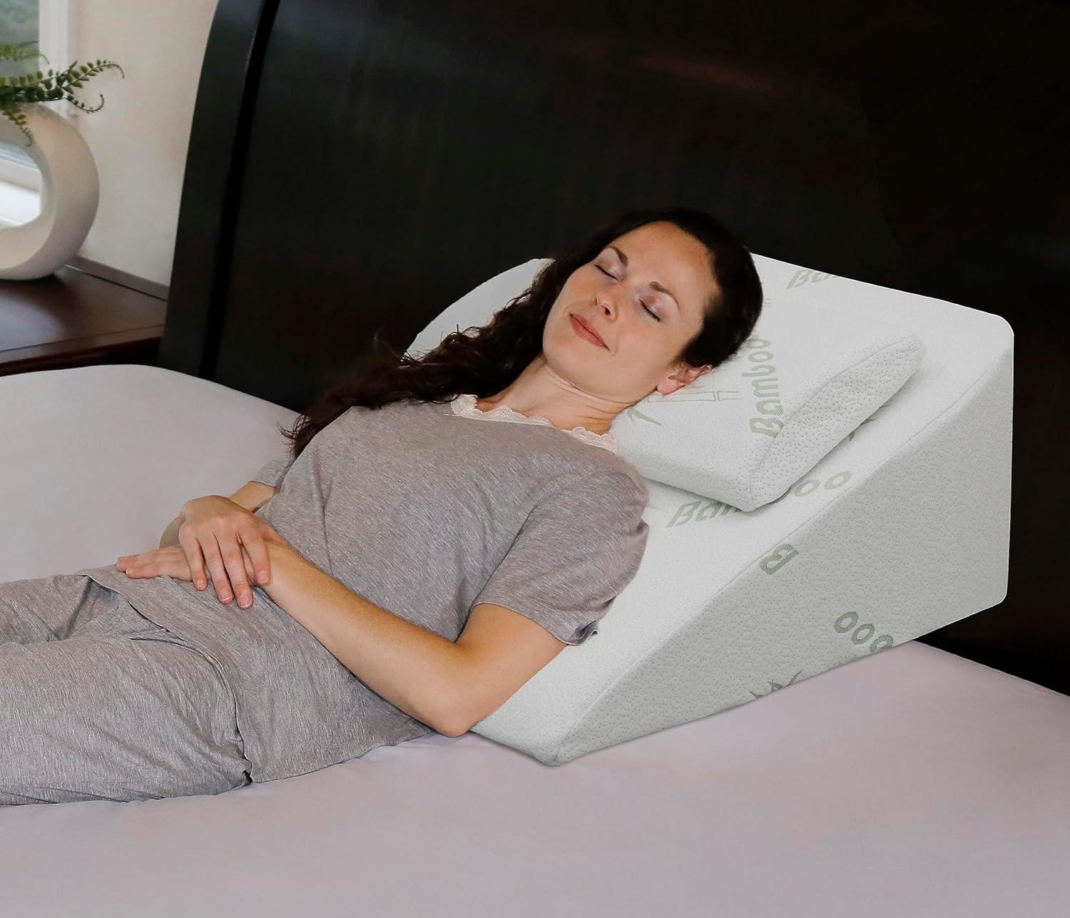 Tested: The Surprising Acid Reflux & Post-Surgery Comfort of the InteVision Foam Wedge Pillow with Cooling Gel Headrest