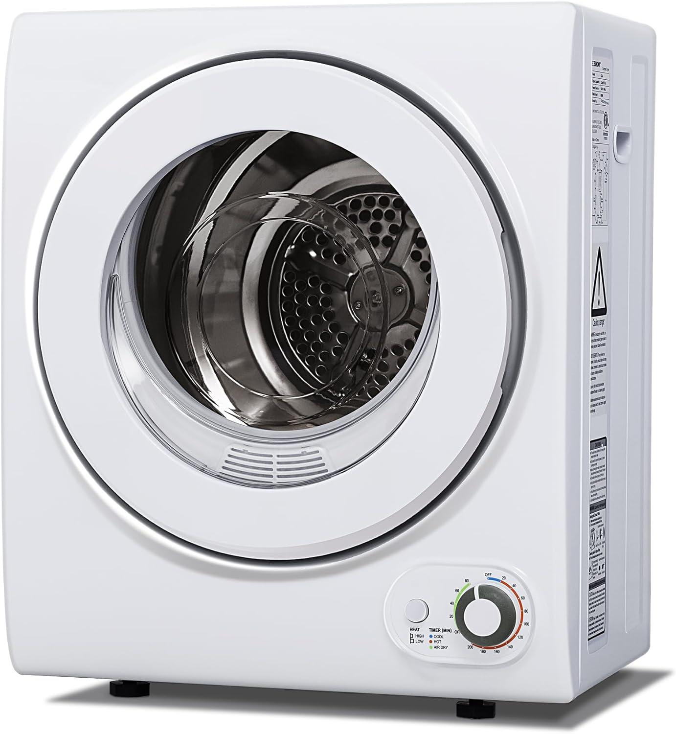 Euhomy 110V Dryer: 1.5 cu.ft Tested in Pocket-Size Living (Stainless Tub, Easy Controls) - Surprising Efficiency