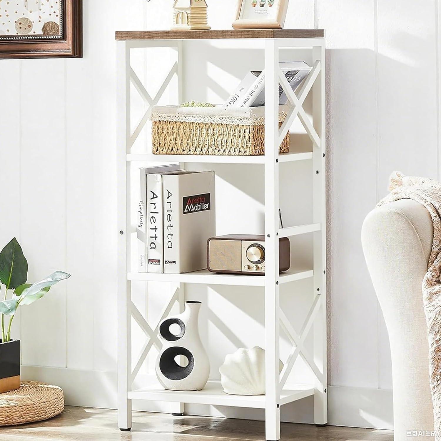 Showdown: 4-Tier Industrial Bookcase with Metal Frame Tested for Small Spaces