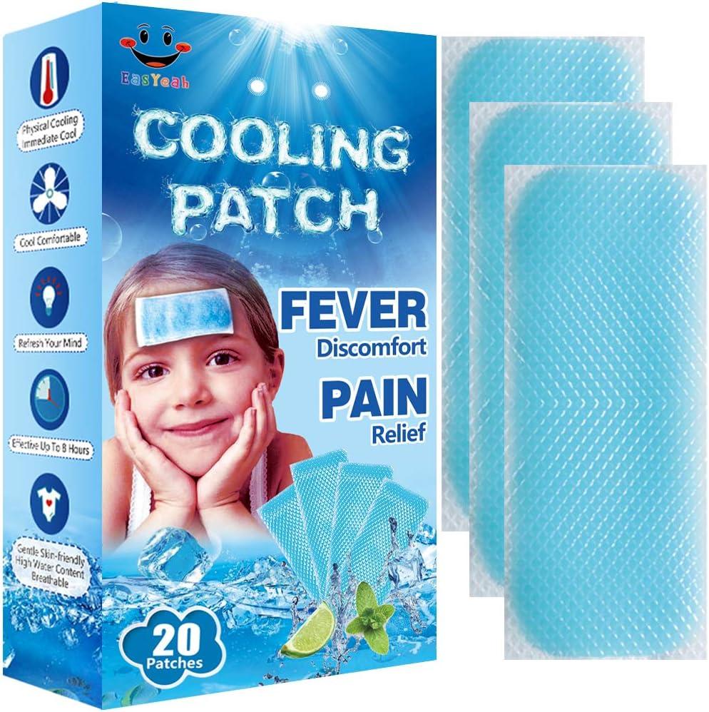 20 Sheets, Cooling Relief, Headache Soother: Tested for Kids' Fever Patch Showdown…