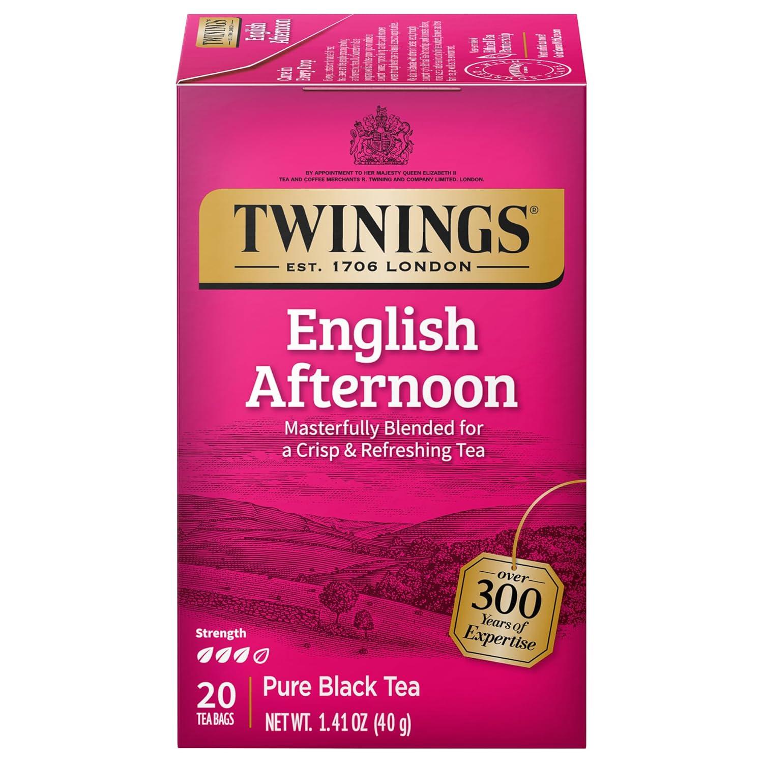 Twinings Black Tea Showdown: Individually Wrapped Bags & Surprising Sweetness (20 Teabags)