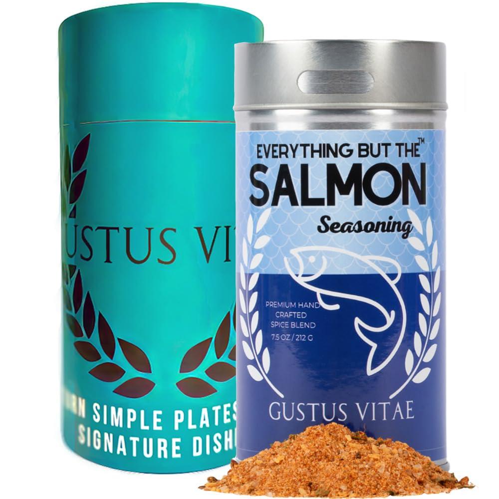 Surprising Seasoning Showdown: Everything But Salmon (Non-GMO, USA-Made, Small Batch, Gift Tube)