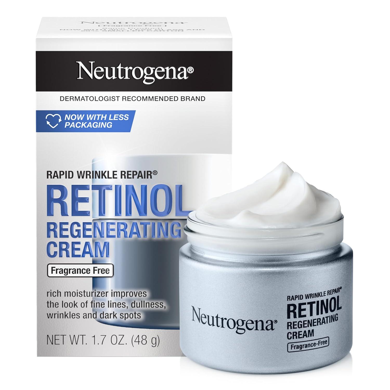 Neutrogena vs. [Other] Moisturizer: Retinol & Hyaluronic Acid Tested for Aging Skin (1.7 Oz)