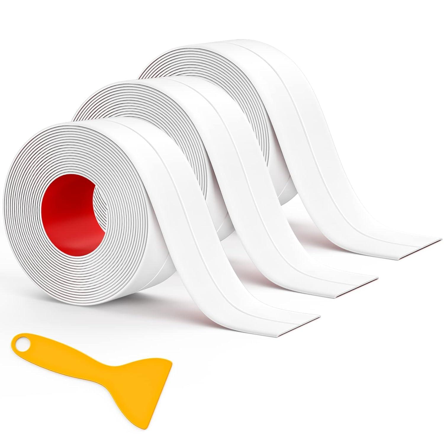 Caulk Tape Showdown: Waterproof, 3-Roll, Sealing Tool, &... Toilet Edge Protection?
