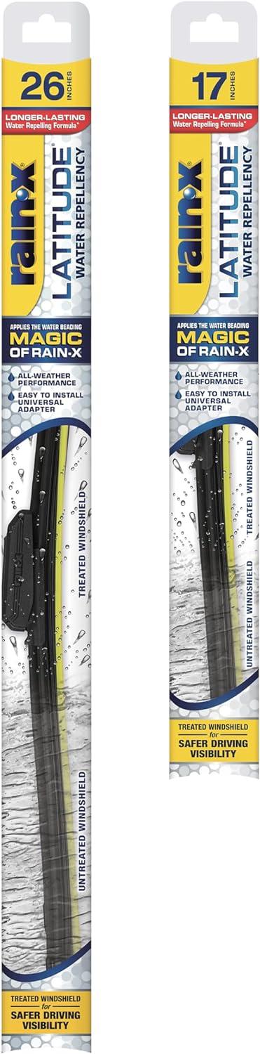 Rain-X 2-In-1 vs. 17'' Pack: Surprising Water Repellency Tested in Windshield Wipers