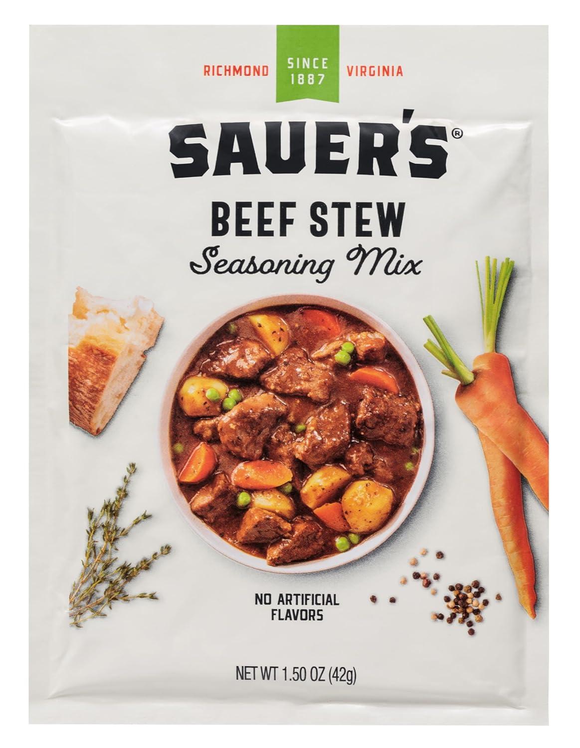 Sauer's Beef Stew Seasoning vs [Other] - Surprising Showdown on 1.5 Ounce Pack & 24-Hour Freshness (Quick Meal Hack)