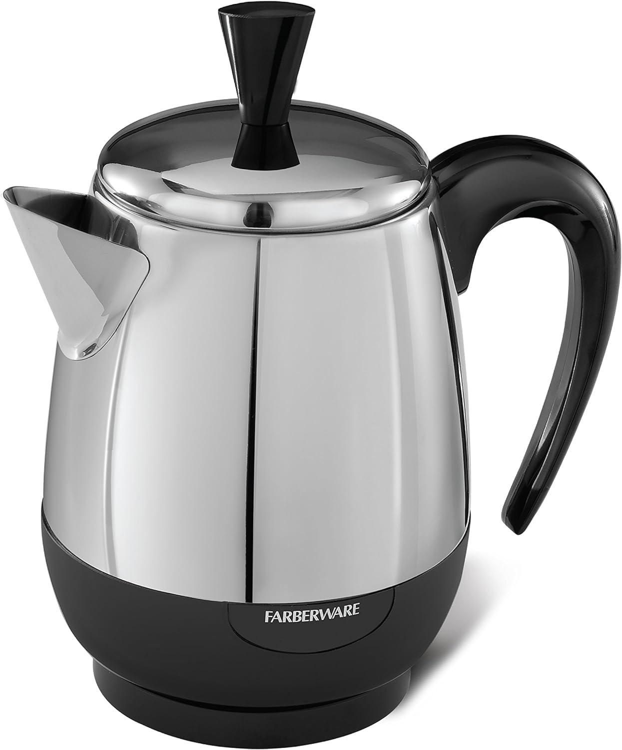Farberware Electric Coffee Percolator Showdown: No-Drip Spout Tested, 4-Cup Efficiency... (Because Coffee Can't Wait!)