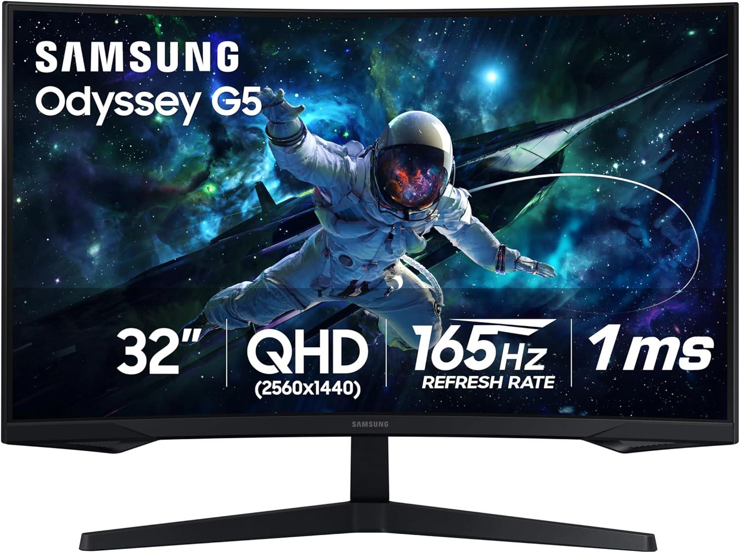 Samsung Odyssey G55C's 1ms, HDR10, 165Hz: Curved Gaming Showdown Tested for 2024