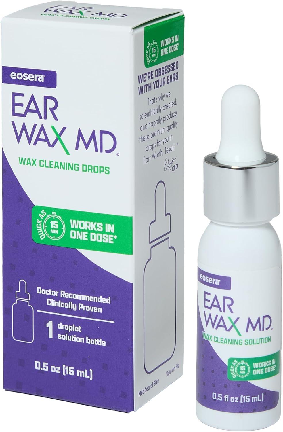 Ear Wax Drops Showdown: 15-ml, Single-Treatment, Doctor Tested, Gentle & Safe