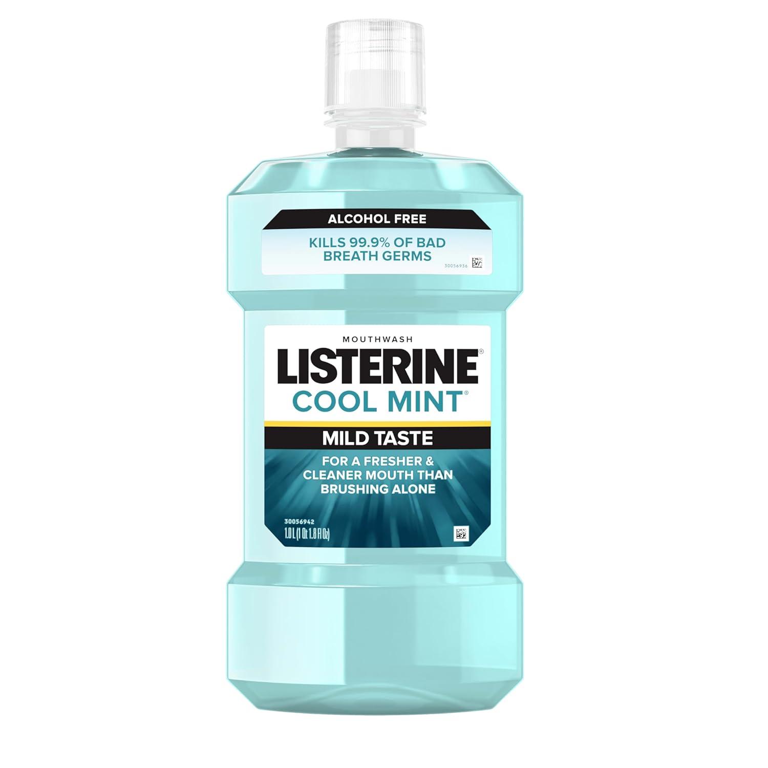 Listerine Cool Mint Mouthwash: Tested for 3x Healthier Gums in 1 Week