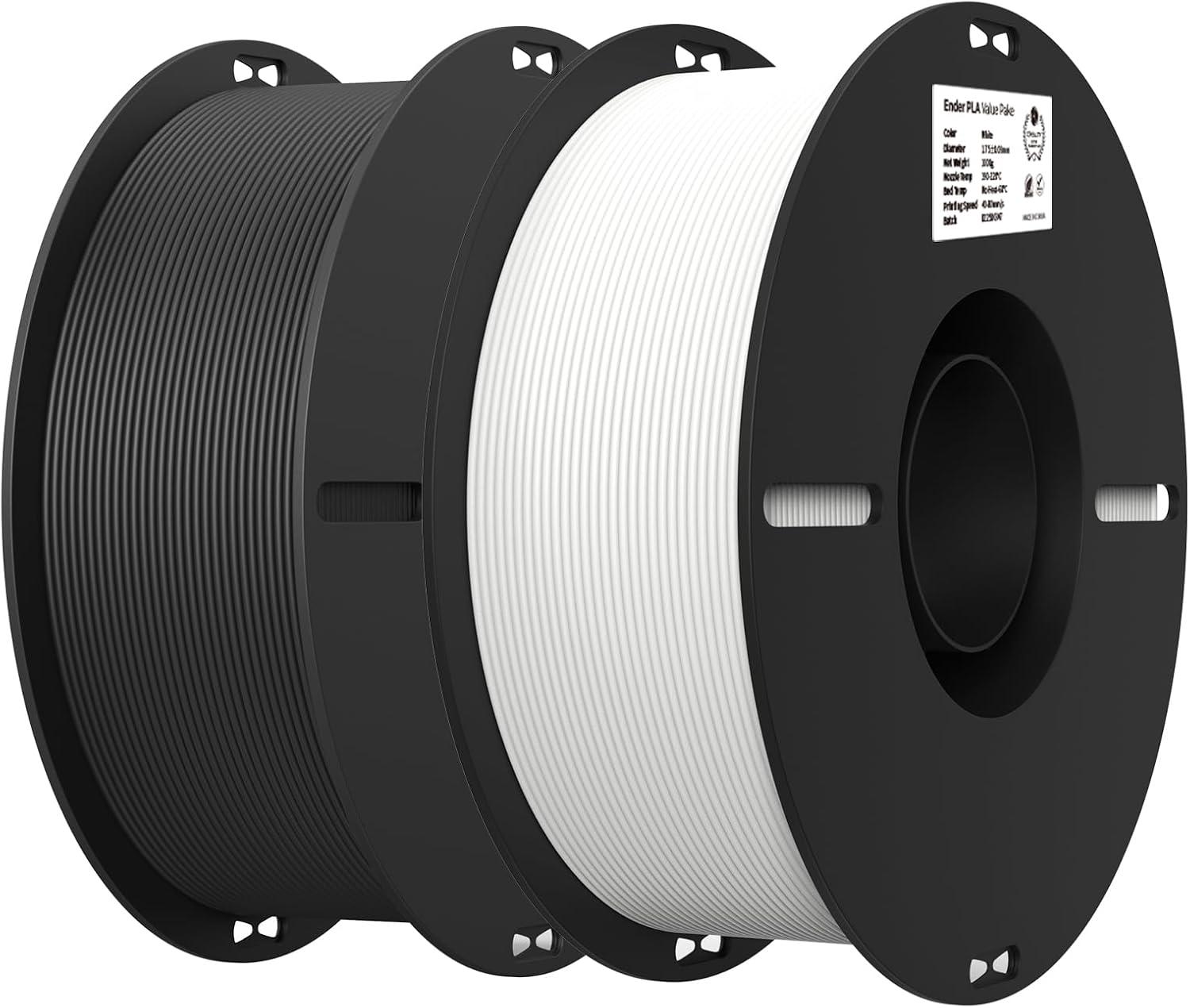 Best 3D Printing Filament - Creality Black & White PLA Bundle Review