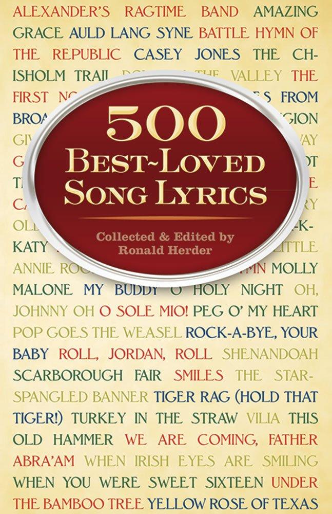 Best Lyrics in Music - 500 Best-Loved Song Lyrics Dover Review