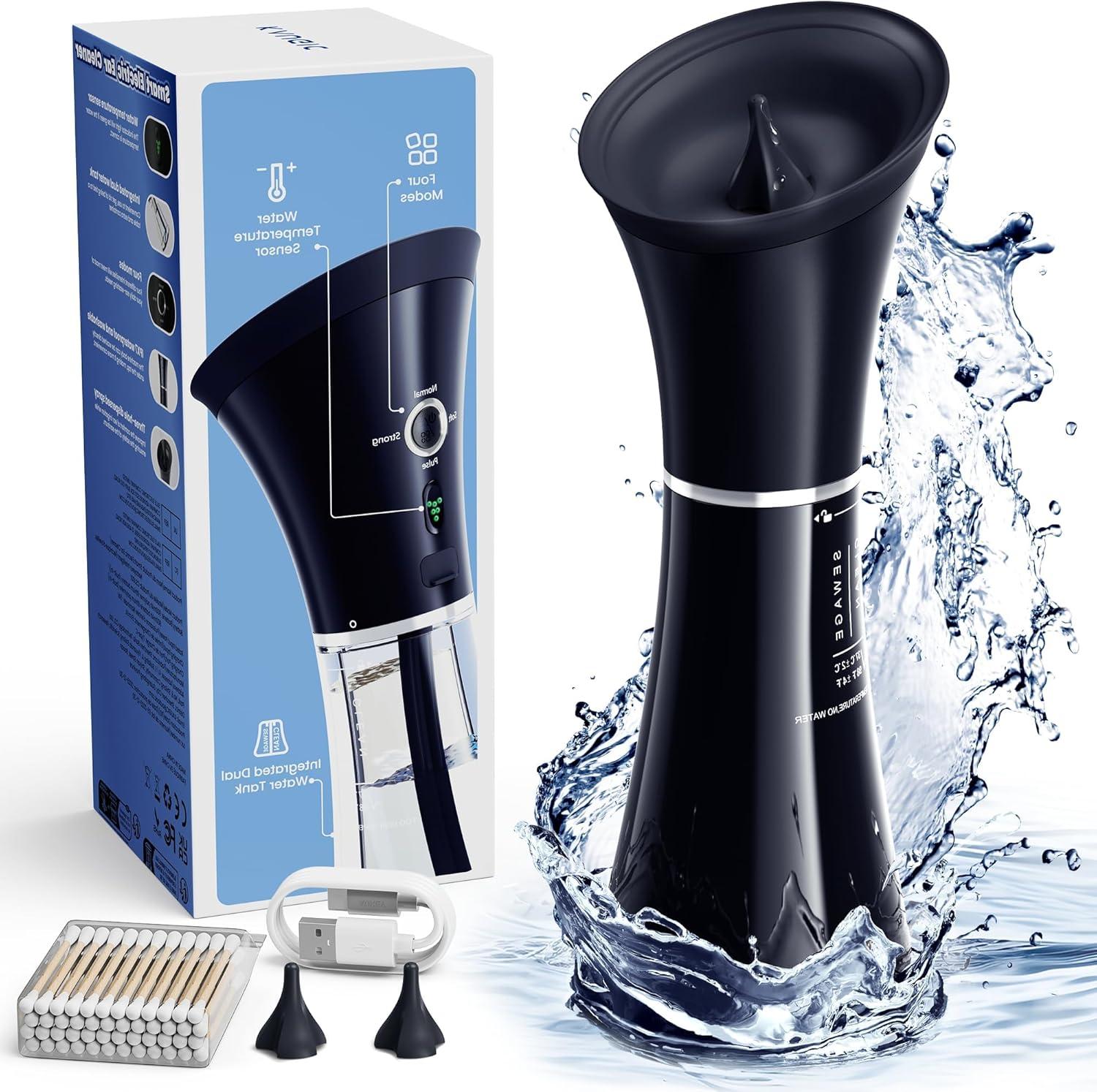 Best Ear Cleaner - Upgraded One-Piece Tank, Safe, IPX7, Black Review