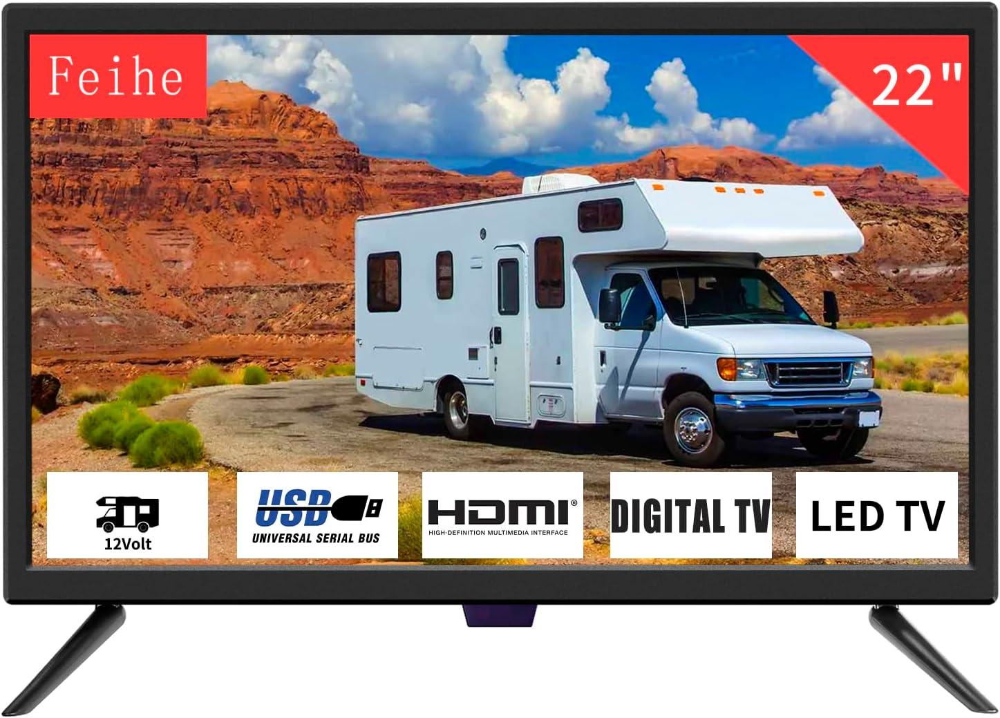 Best TV - Feihe 22, 1080p LED, HDMI/VGA for Kitchen, RV, Bedroom, Caravan (No Smart TV) Review