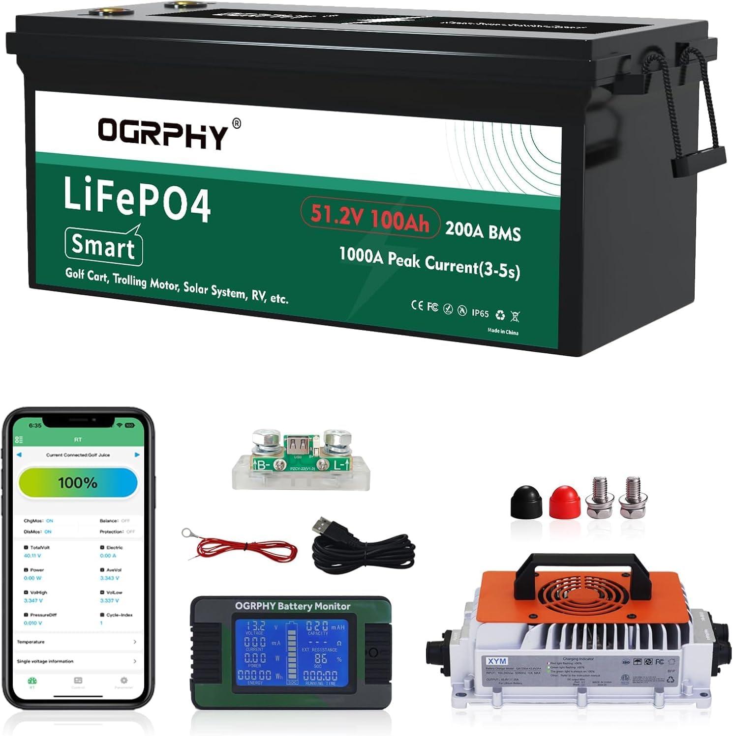Best 48V Lithium Golf Cart Battery - OGRPHY Review
