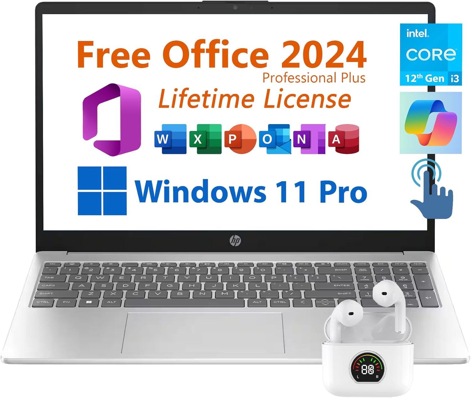 Best Laptop - HP 15.6" Business with Free Office 2024, Copilot, HD Touchscreen, Intel i3 4.4GHz, 16GB RAM, 1TB SSD, Long Battery, Windows 11 Pro Review
