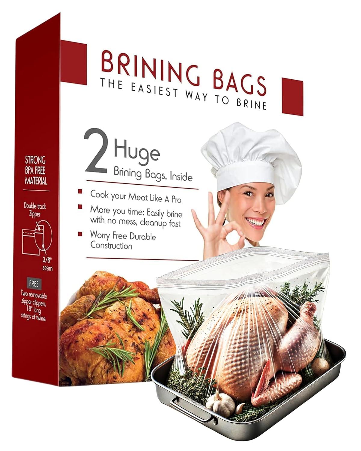 Surprising Turkey Brine Bags: 26x22 with Double Zippers & Leakproof Design for Thanksgiving Prep