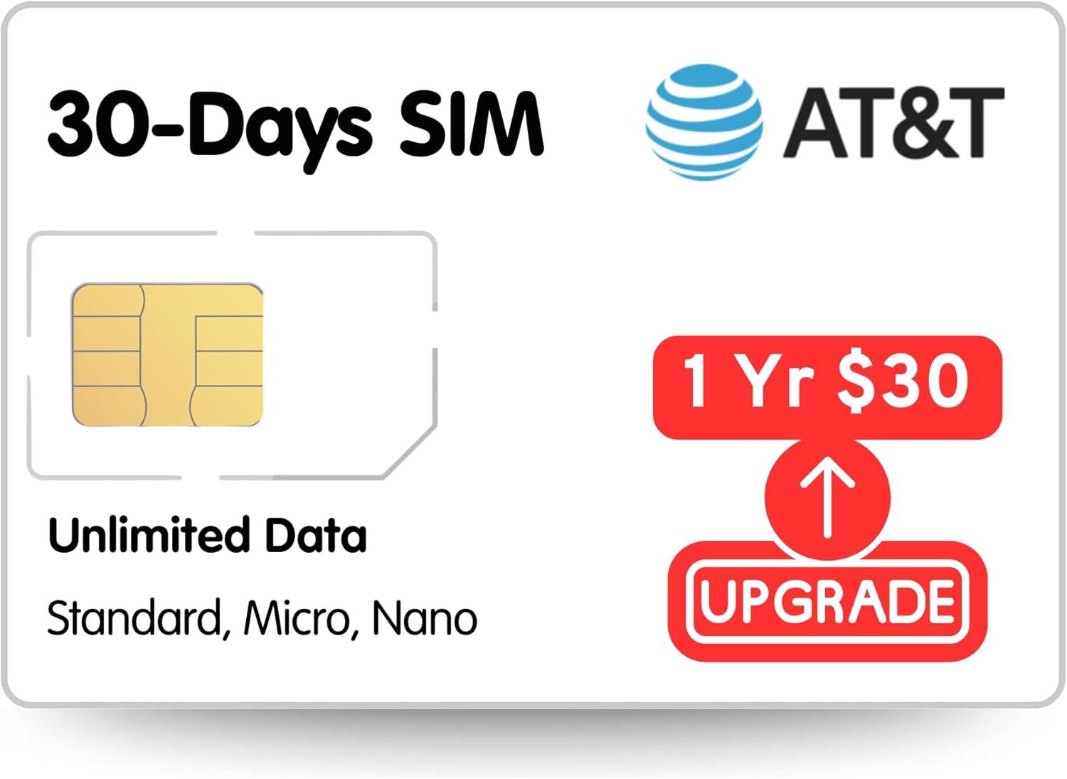 Best IoT Data SIM - AT&T 30 Days @128kbps for GPS, POS, Vending, Smartwatch Review