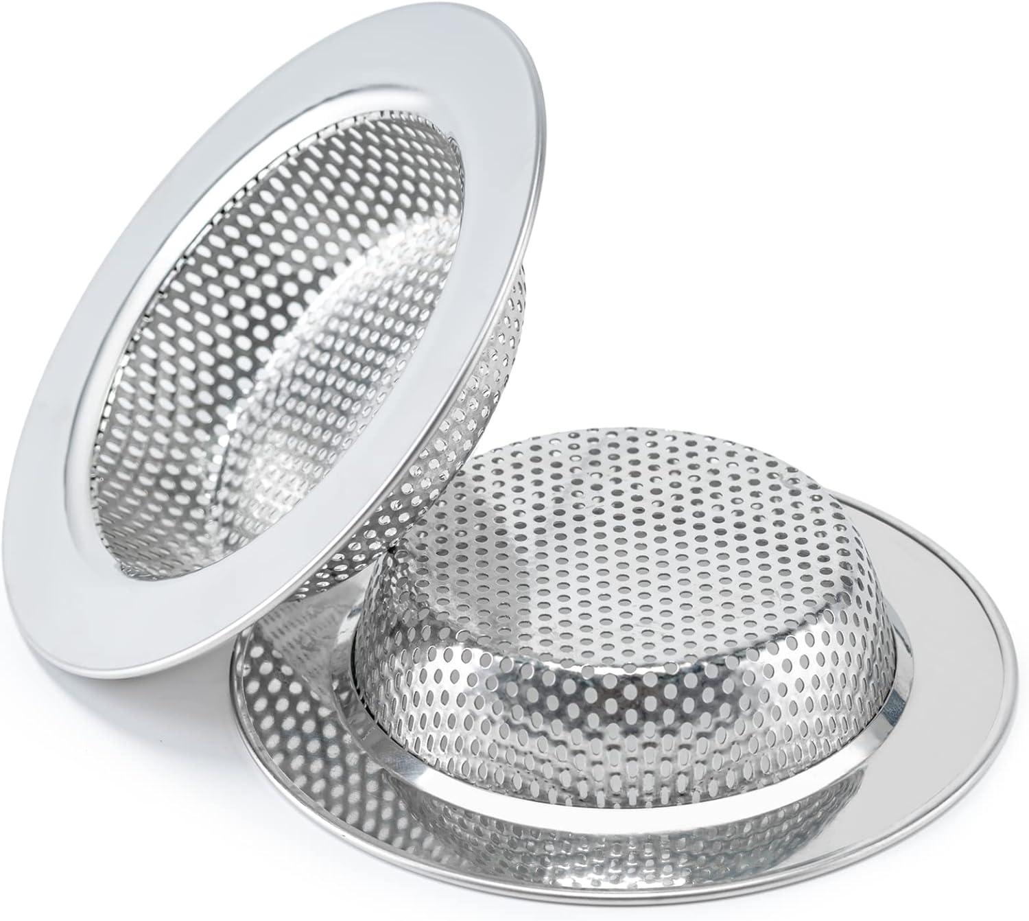 Best Sink Strainer - 2 Pcs for Kitchen Sink Drain Basket, Upgraded Double-Layer (4.5 Inch) Review