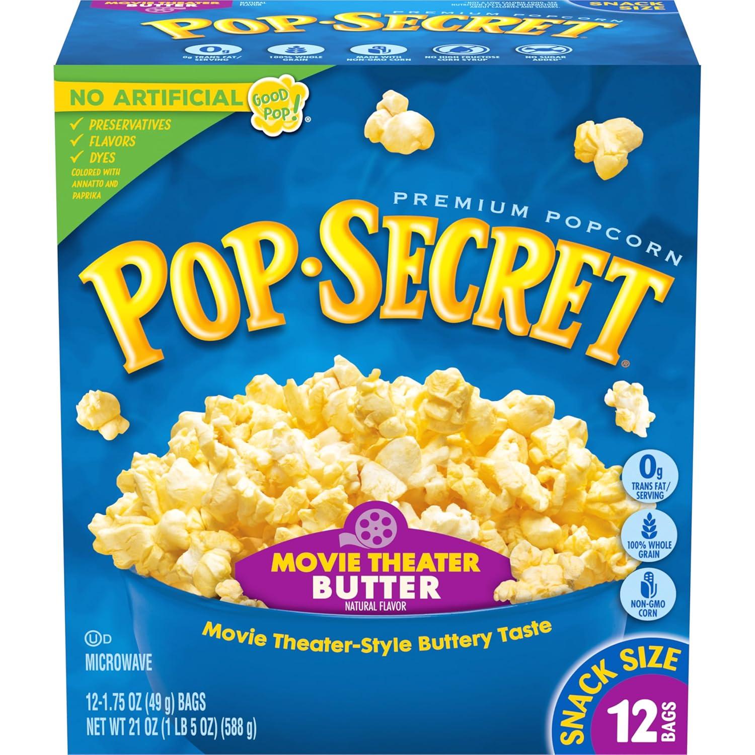 Best Microwave Popcorn - Pop Secret Movie Theater Butter Flavor Review