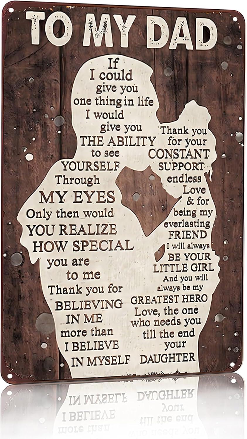 Top-Rated Best Father's Day Dad Gift Tin Sign - Smilelife Review