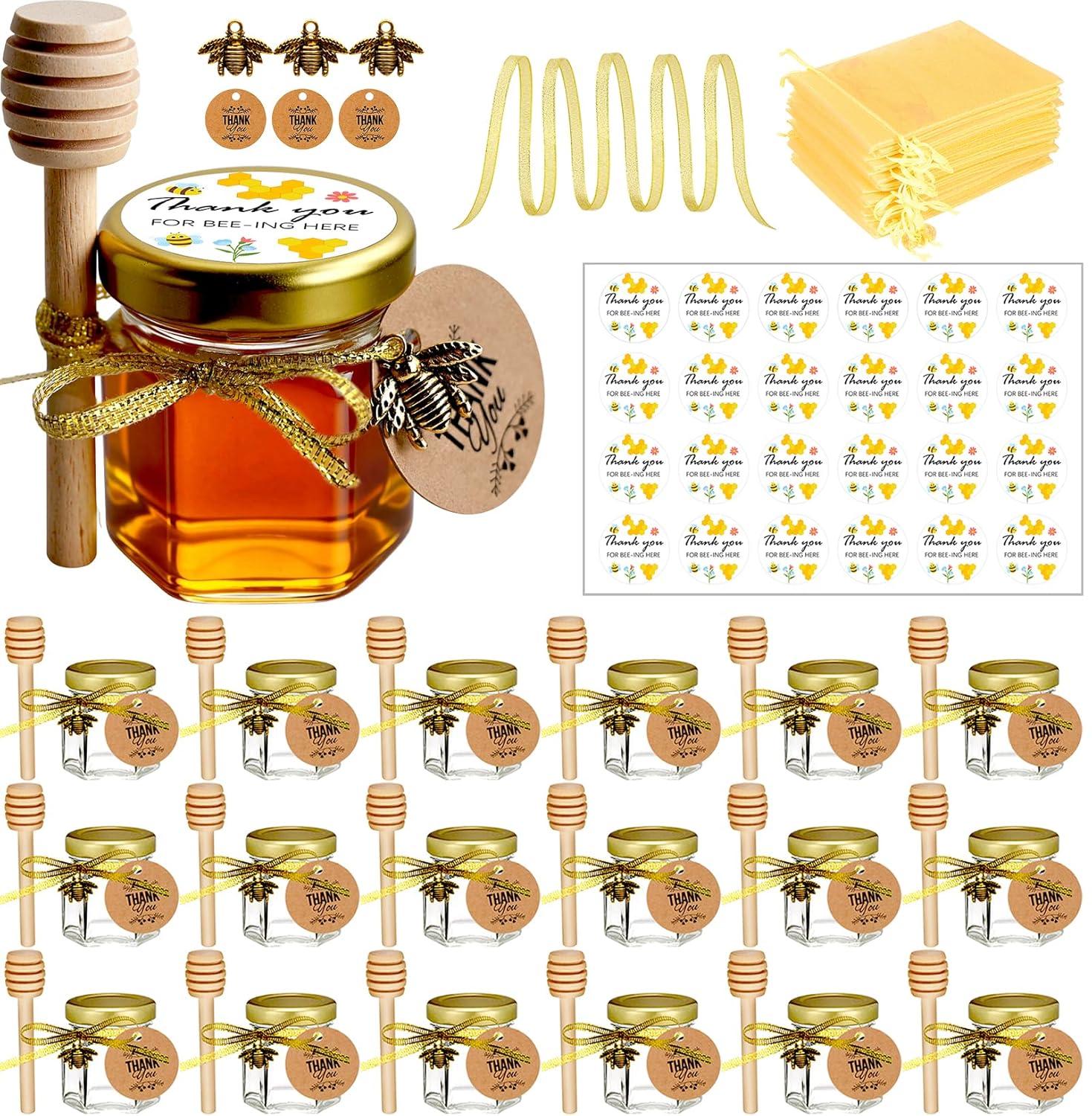 Best Baby Shower Favor - Ahhute Honey Jar 20 Pack 1.5oz Review