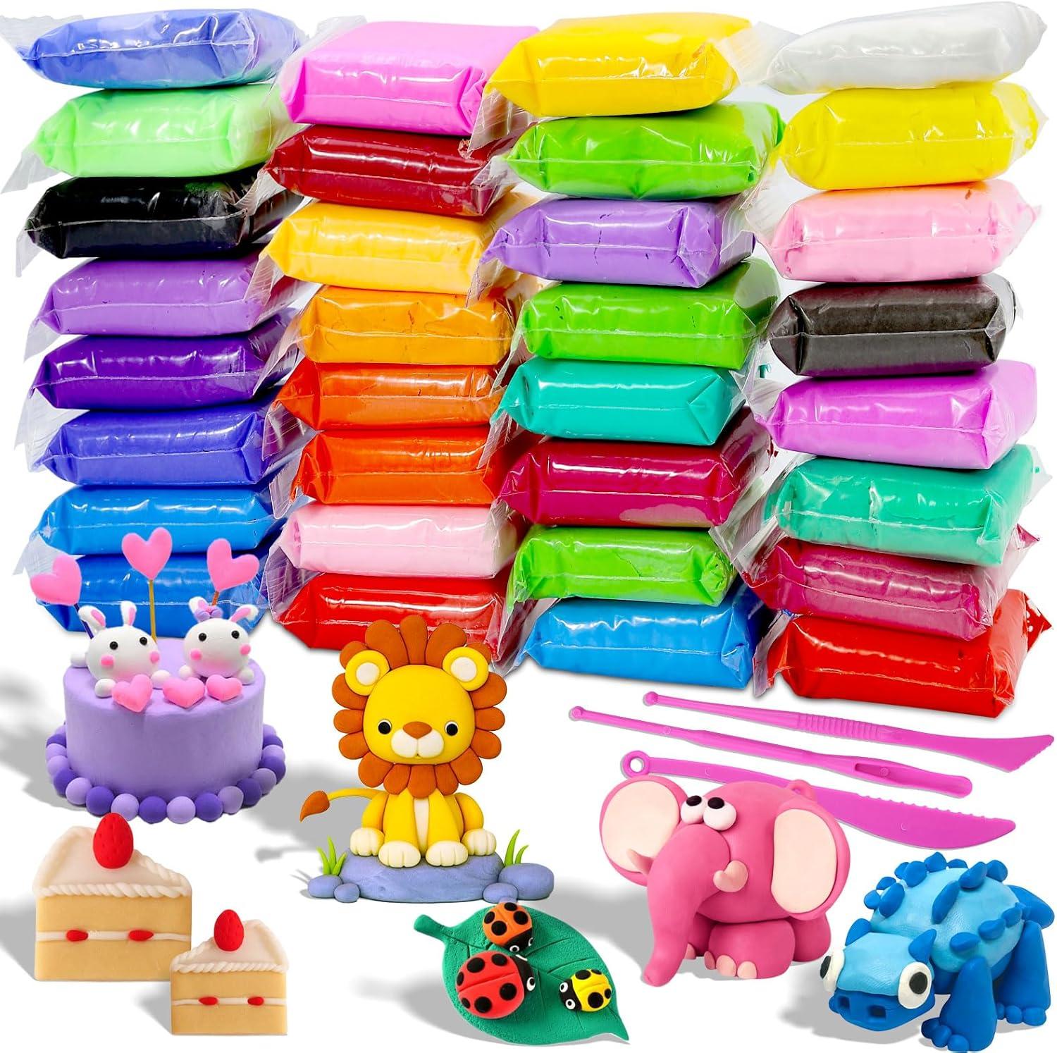 66-Color Air Dry Clay: Surprising Drying Time Tested for Kids' Creative Fun