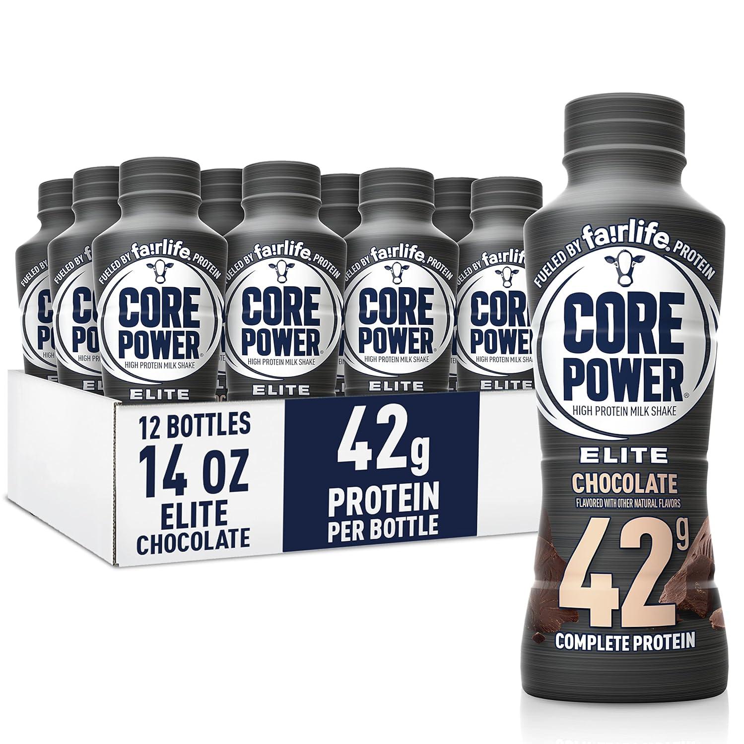 Best Protein Powder - Core Power Elite High Protein Shake, Chocolate, 14oz, 12 Pack Review
