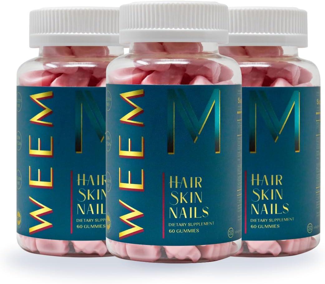 Best Hair, Skin & Nails Gummies - WEEM Vegan Biotin Review